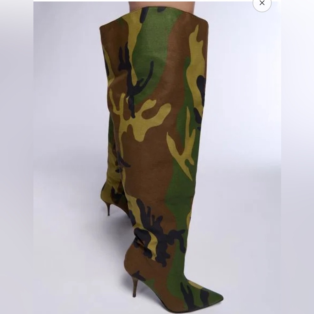 Azalea Wang Camo Bucket Boot